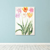 Tulips aus dem "Nassau Florilegium" (w/c auf Papel Leinwanddruck (Insitu (Holzboden))