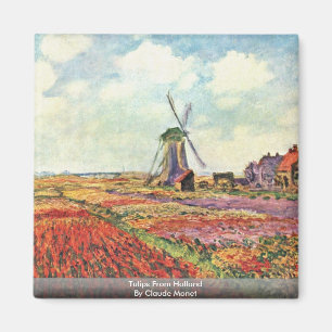 Tulips aus Holland von Claude Monet Magnet