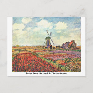 Tulips aus Holland von Claude Monet Postkarte