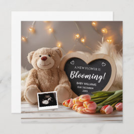 Tulips Baby Announction Social Media Einladung