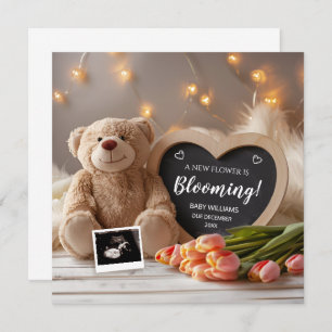 Tulips Baby Announction Social Media Einladung