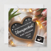 Tulips Baby Announction Social Media Einladung (Vorderseite)