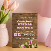 Tulips & Barnwood Bridal Dusche Einladungen