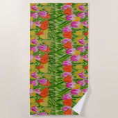 Tulips beach towel strandtuch (Vorderseite)