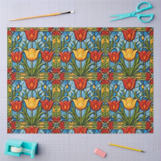 Tulips Beautiful Popular Collection Seidenpapier (Basteln)