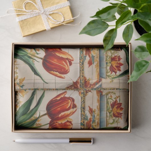 Tulips Beautiful Trendy Collection Seidenpapier (Geschenk)