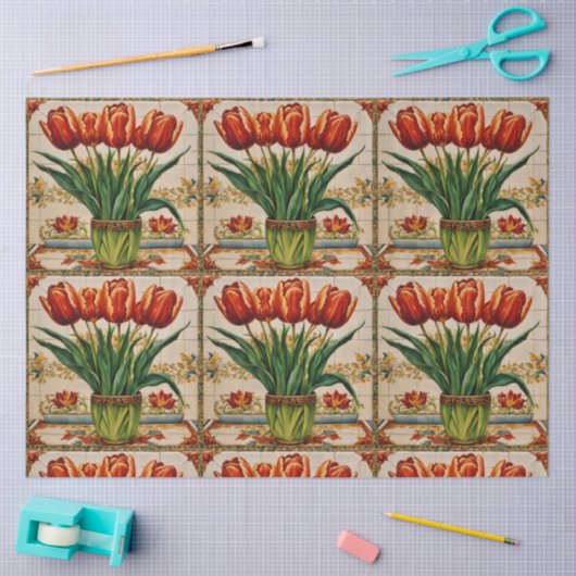 Tulips Beautiful Trendy Collection Seidenpapier (Basteln)