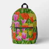 Tulips Bedruckter Rucksack (Vorderseite)