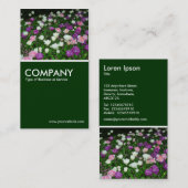 Tulips-Bett - Dunkelgrün Visitenkarte (Vorne/Hinten)