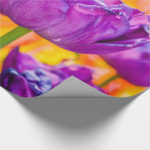 Tulips Bezaubernd Lila Geschenkpapier (Ecke)
