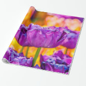 Tulips Bezaubernd Lila Geschenkpapier (Ungerollt)