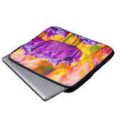 Tulips Bezaubernd Lila Laptopschutzhülle (Vorne Knopf)