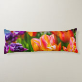 Tulips Bezaubernde Orange Seitenschläferkissen (Rückseite)