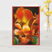 TULIPS Blank-Notizkarte Karte (Gelbe Blume)