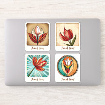 Tulips Blume Groovy Retro Personalisiert