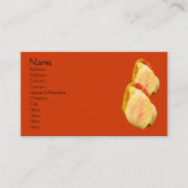 Tulips Blume Natur Visitenkarte (Vorderseite)