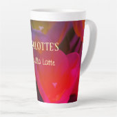Tulips Blumenname und Lieblings-Latte-Tasse Milchtasse (Rechte Ecke)