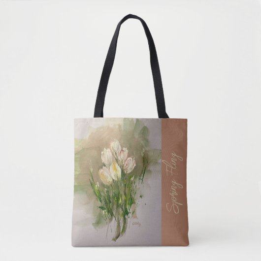 Tulips Blush Toe Bag Tasche (Vorderseite)