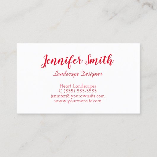 Tulips Blüten Herz Form Foto Visitenkarte (Rückseite)