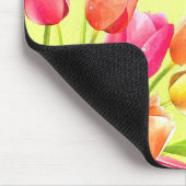 Tulips Bouquet Monogram Mousepad (Ecke)