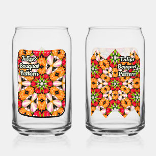 Tulips Bouquet Pattern Dosenglas
