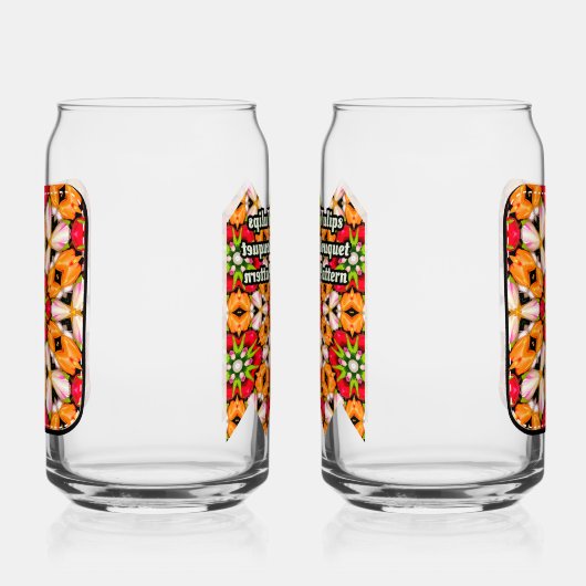 Tulips Bouquet Pattern Dosenglas (Links)