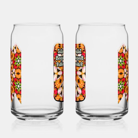 Tulips Bouquet Pattern Dosenglas (Rechts)