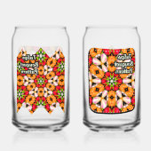 Tulips Bouquet Pattern Dosenglas (Rückseite)