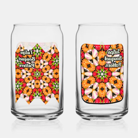 Tulips Bouquet Pattern Dosenglas (Rückseite)