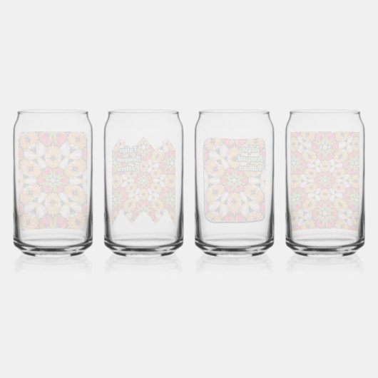 Tulips Bouquet Pattern Dosenglas (Hinten)