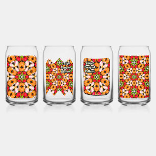 Tulips Bouquet Pattern Dosenglas