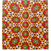 Tulips Bouquet Pattern Duschvorhang (Vorderseite)