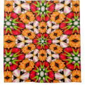 Tulips Bouquet Pattern Duschvorhang (Vorderseite)