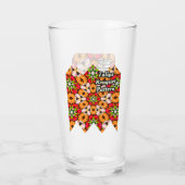 Tulips Bouquet Pattern Glas (Rückseite)