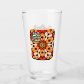 Tulips Bouquet Pattern Glas (Vorderseite)