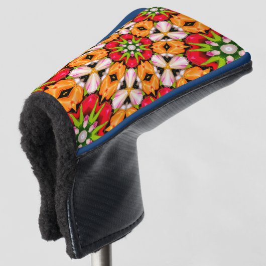 Tulips Bouquet Pattern Golf Headcover (3/4 Vorderseite)
