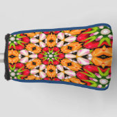 Tulips Bouquet Pattern Golf Headcover (Vorderseite)