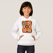 Tulips Bouquet Pattern Hoodie (Vorne ganz)