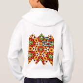 Tulips Bouquet Pattern Hoodie (Rückseite)