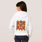 Tulips Bouquet Pattern Hoodie (Schwarz voll)