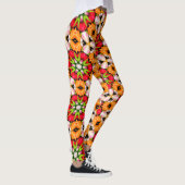 Tulips Bouquet Pattern Leggings (Rechts)