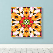 Tulips Bouquet Pattern Leinwanddruck (Insitu (Holzboden))