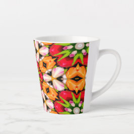 Tulips Bouquet Pattern Milchtasse