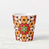 Tulips Bouquet Pattern Milchtasse (Vorderseite)