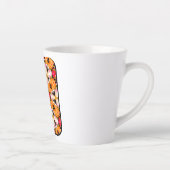 Tulips Bouquet Pattern Milchtasse (Rechts)