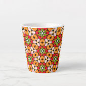 Tulips Bouquet Pattern Milchtasse (Vorderseite)