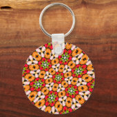 Tulips Bouquet Pattern Schlüsselanhänger (Rückseite)