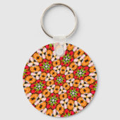 Tulips Bouquet Pattern Schlüsselanhänger (Rückseite)