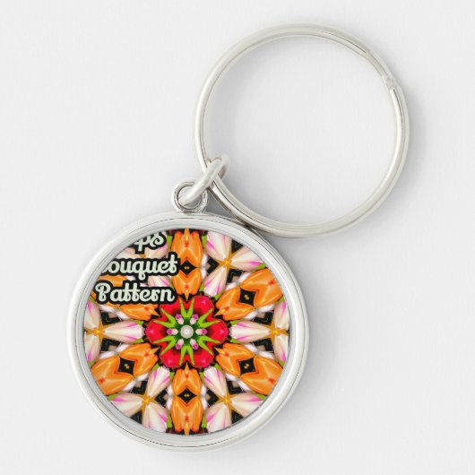 Tulips Bouquet Pattern Schlüsselanhänger (Vorne)