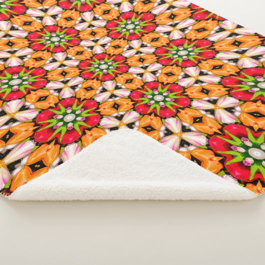 Tulips Bouquet Pattern Sherpadecke (3/4)